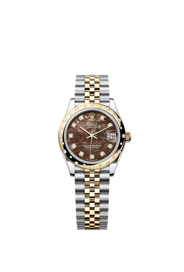Rolex Datejust 31 - Staal / Geelgoud - Zwart wijzerplaat (278343RBR)