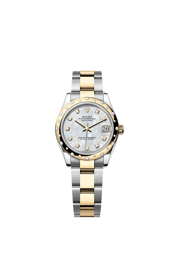 Rolex Datejust 31 - Staal / Geelgoud - Parelmoer wijzerplaat (278343RBR)