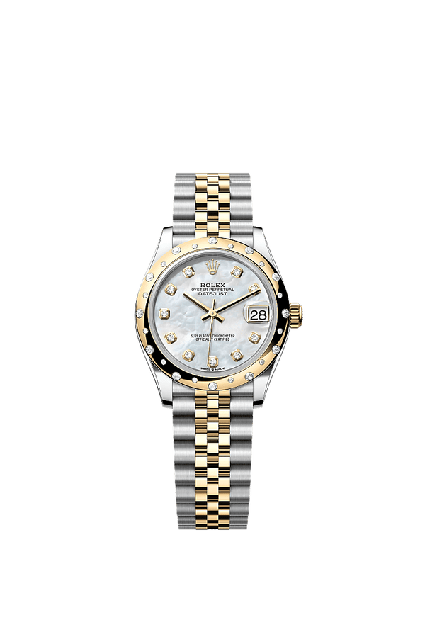 Rolex Datejust 31 - Staal / Geelgoud - Parelmoer wijzerplaat (278343RBR)