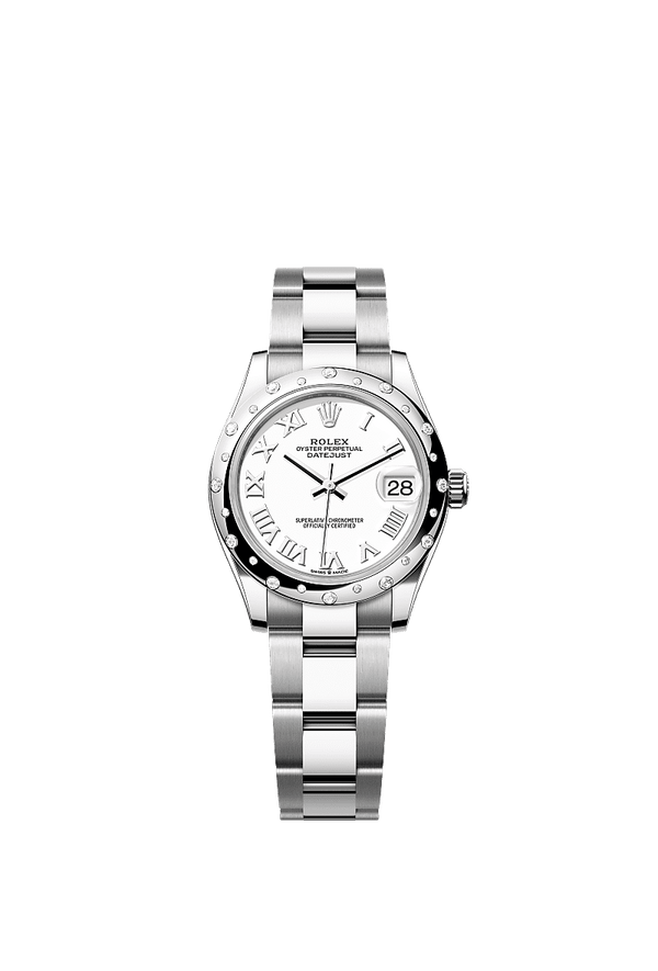 Rolex Datejust 31 - Staal / Witgoud - Wit wijzerplaat (278344RBR)