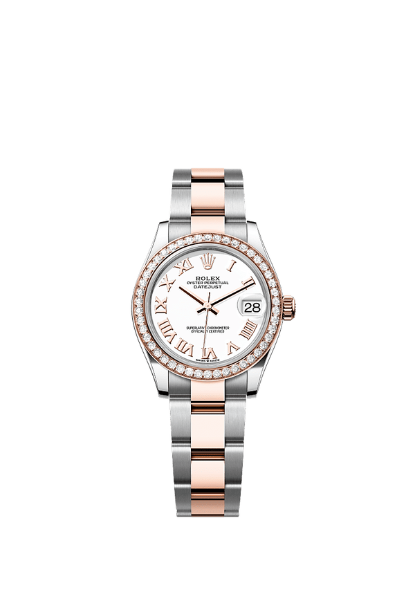 Rolex Datejust 31 - Staal / Rosegoud - Wit wijzerplaat (278381RBR)