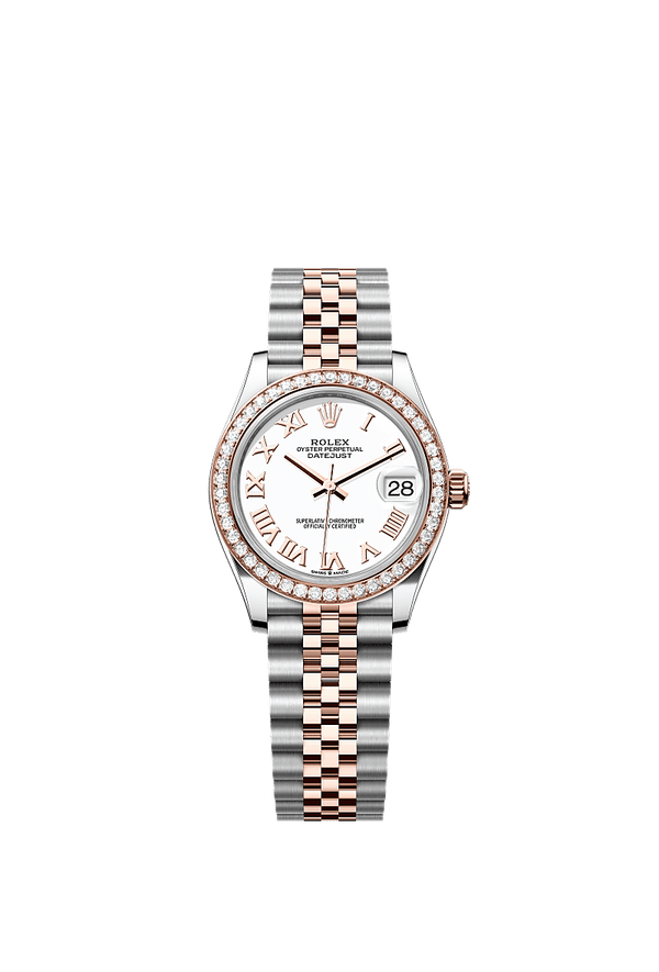 Rolex Datejust 31 - Staal / Rosegoud - Wit wijzerplaat (278381RBR)