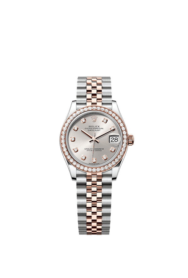 Rolex Datejust 31 - Staal / Rosegoud - Zilver wijzerplaat (278381RBR)