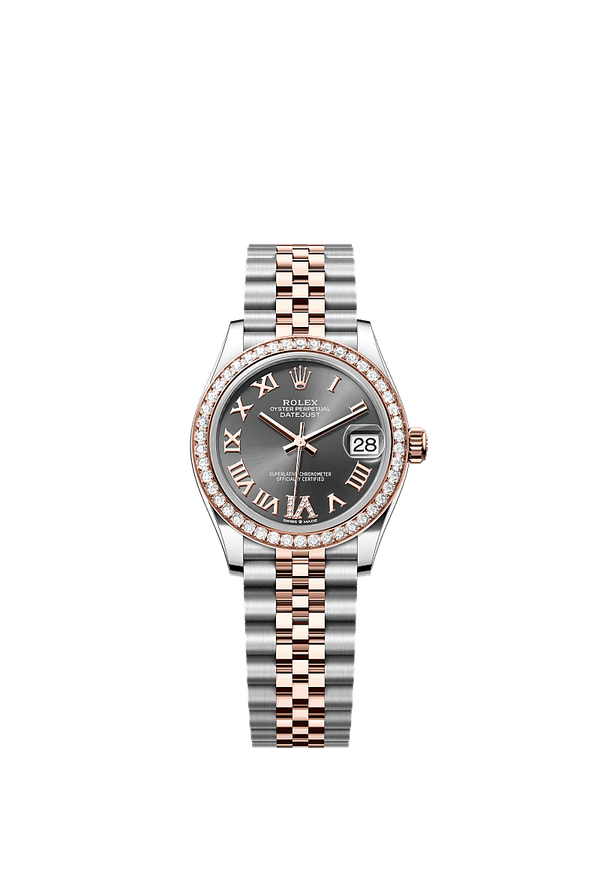 Rolex Datejust 31 - Staal / Rosegoud - Grijs wijzerplaat (278381RBR)