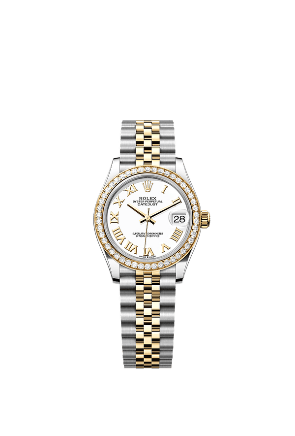 Rolex Datejust 31 - Staal / Geelgoud - Wit wijzerplaat (278383RBR)