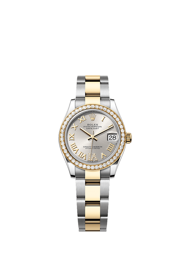 Rolex Datejust 31 - Staal / Geelgoud - Zilver wijzerplaat (278383RBR)