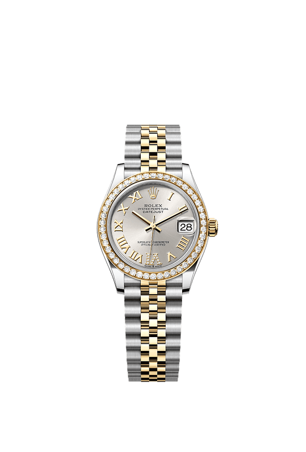 Rolex Datejust 31 - Staal / Geelgoud - Zilver wijzerplaat (278383RBR)