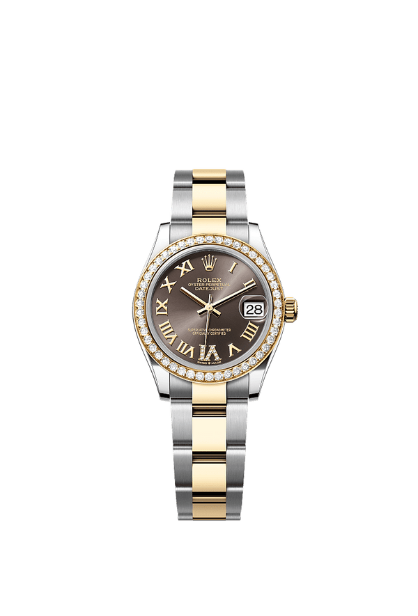 Rolex Datejust 31 - Staal / Geelgoud - Grijs wijzerplaat (278383RBR)
