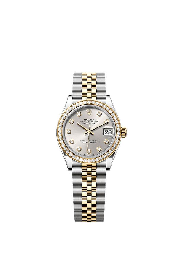 Rolex Datejust 31 - Staal / Geelgoud - Zilver wijzerplaat (278383RBR)
