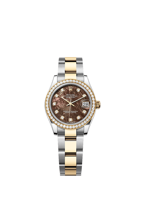 Rolex Datejust 31 - Staal / Geelgoud - Zwart wijzerplaat (278383RBR)