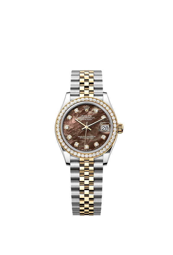 Rolex Datejust 31 - Staal / Geelgoud - Zwart wijzerplaat (278383RBR)