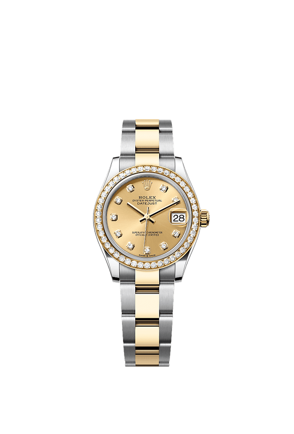 Rolex Datejust 31 - Staal / Geelgoud - Champagne wijzerplaat (278383RBR)