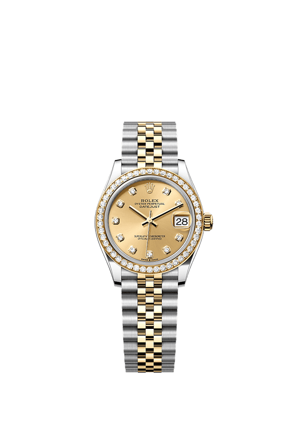 Rolex Datejust 31 - Staal / Geelgoud - Champagne wijzerplaat (278383RBR)