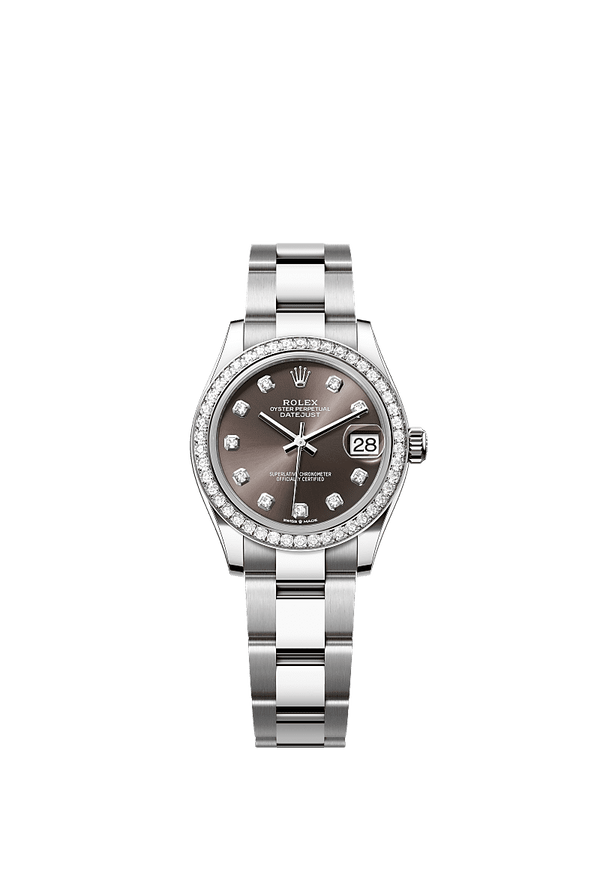 Rolex Datejust 31 - Staal / Witgoud - Grijs wijzerplaat (278384RBR)