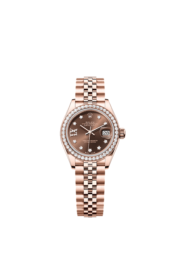 Rolex Lady-Datejust - Rosegoud - Bruin wijzerplaat (279135RBR)