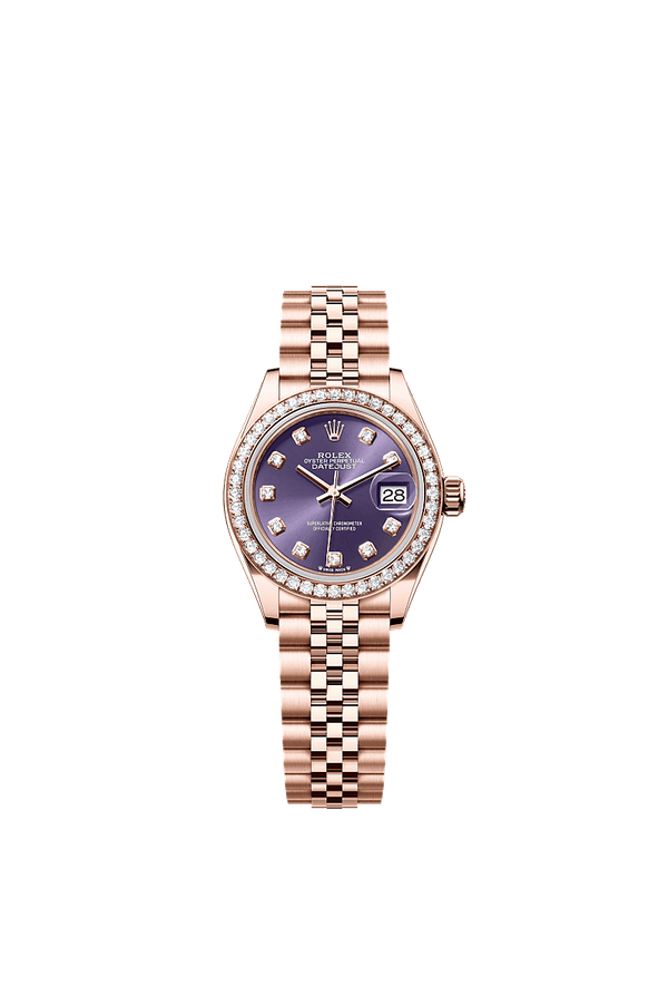 Rolex Lady-Datejust - Rosegoud - Paars wijzerplaat (279135RBR)