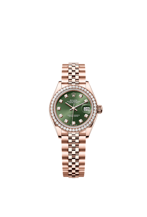 Rolex Lady-Datejust - Rosegoud - Groen wijzerplaat (279135RBR)