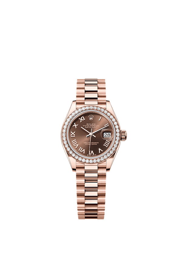 Rolex Lady-Datejust - Rosegoud - Bruin wijzerplaat (279135RBR)