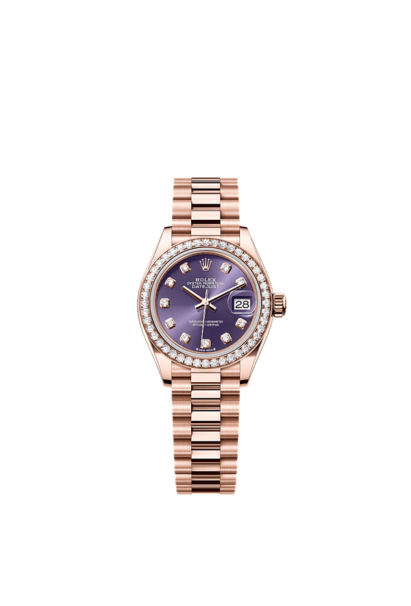 Rolex Lady-Datejust - Rosegoud - Paars wijzerplaat (279135RBR)