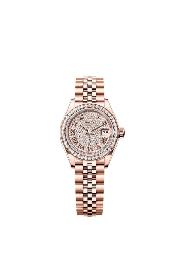 Rolex Lady-Datejust - Rosegoud - Diamant wijzerplaat (279135RBR)