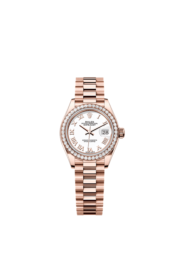 Rolex Lady-Datejust - Rosegoud - Wit wijzerplaat (279135RBR)