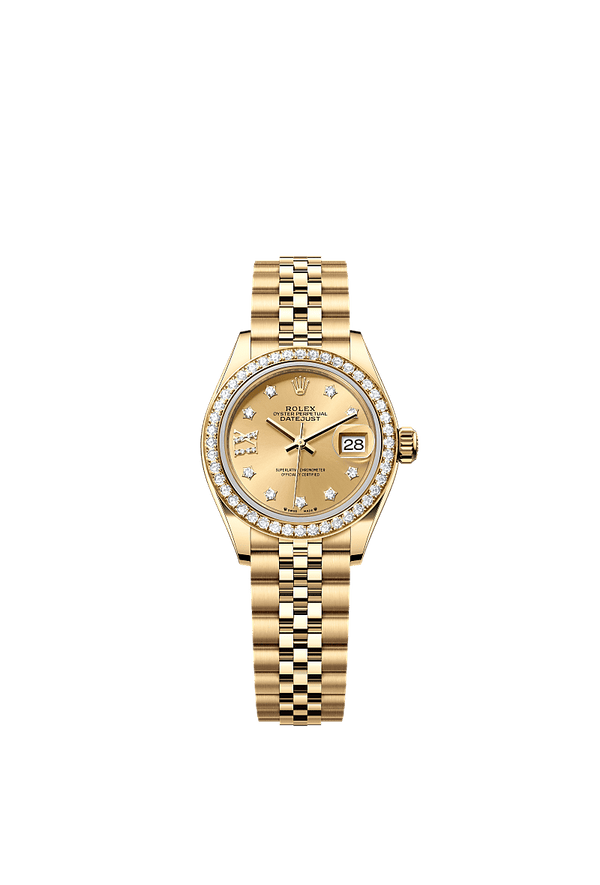 Rolex Lady-Datejust - Geelgoud - Champagne wijzerplaat (279138RBR)