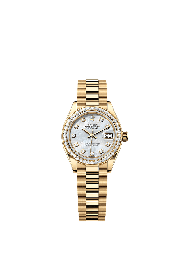 Rolex Lady-Datejust - Geelgoud - Parelmoer wijzerplaat (279138RBR)