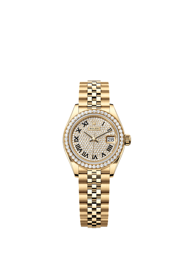 Rolex Lady-Datejust - Geelgoud - Diamant wijzerplaat (279138RBR)