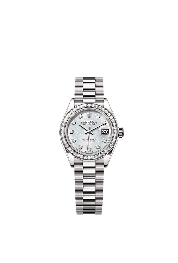 Rolex Lady-Datejust - Witgoud - Parelmoer wijzerplaat (279139RBR)