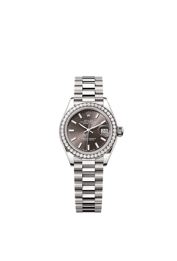 Rolex Lady-Datejust - Witgoud - Grijs wijzerplaat (279139RBR)