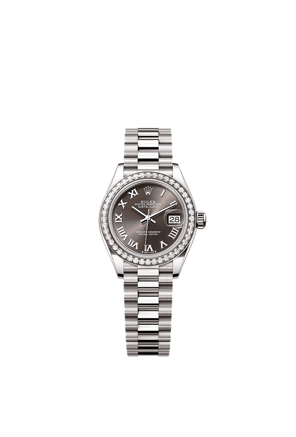 Rolex Lady-Datejust - Witgoud - Grijs wijzerplaat (279139RBR)