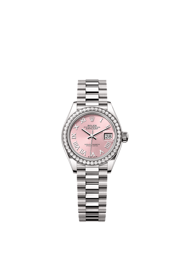 Rolex Lady-Datejust - Witgoud - Zilver wijzerplaat (279139RBR)