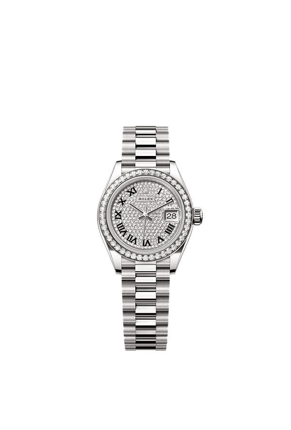 Rolex Lady-Datejust - Witgoud - Diamant wijzerplaat (279139RBR)