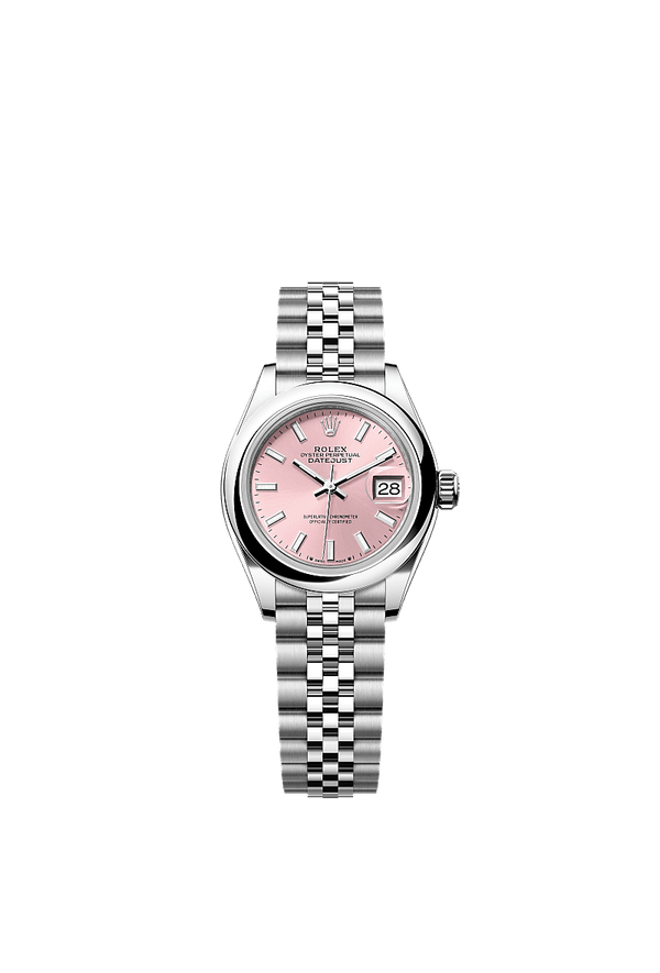 Rolex Lady-Datejust - Staal - Roze wijzerplaat (279160)