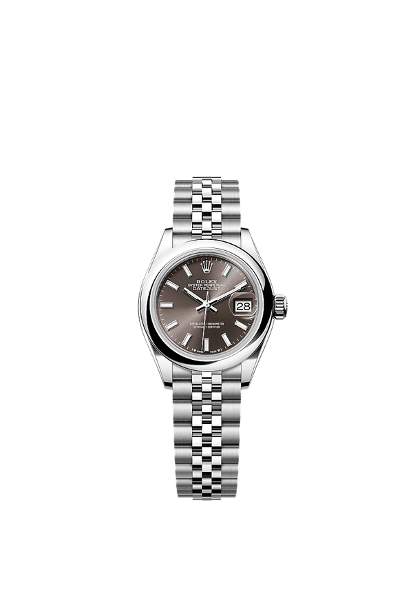 Rolex Lady-Datejust - Staal - Grijs wijzerplaat (279160)