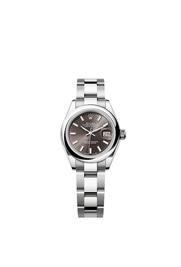 Rolex Lady-Datejust - Staal - Grijs wijzerplaat (279160)