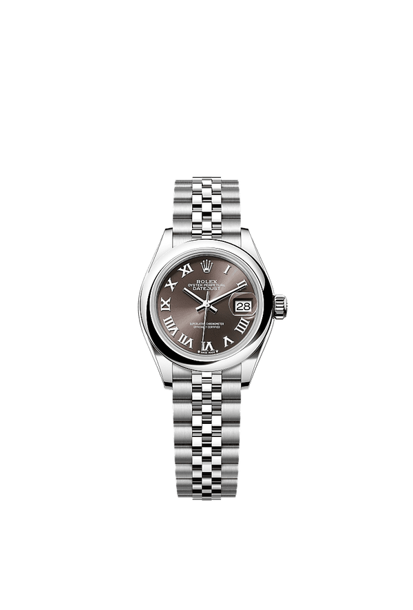 Rolex Lady-Datejust - Staal - Grijs wijzerplaat (279160)