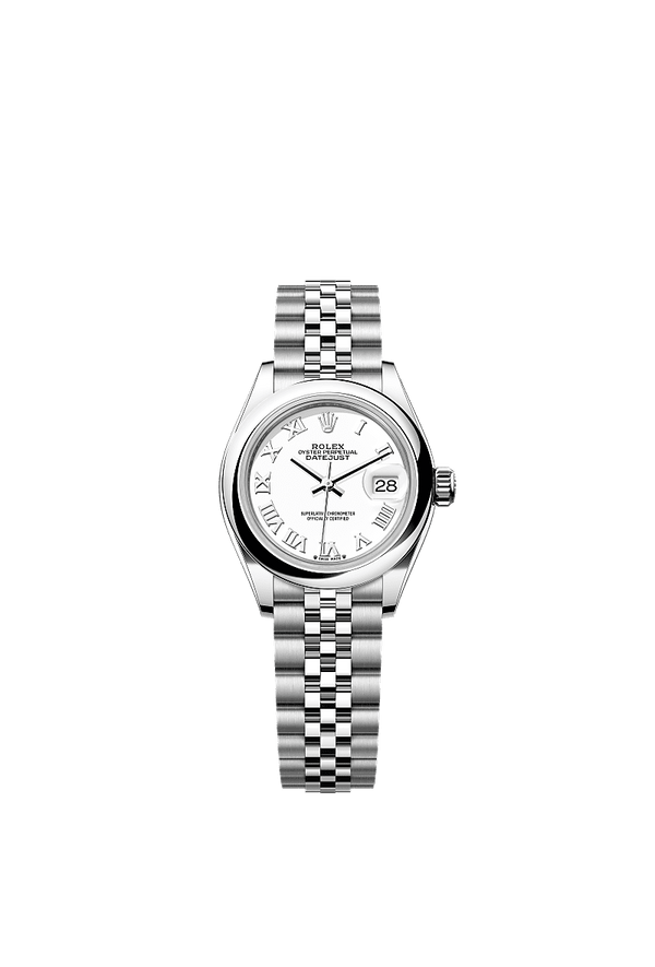 Rolex Lady-Datejust - Staal - Wit wijzerplaat (279160)