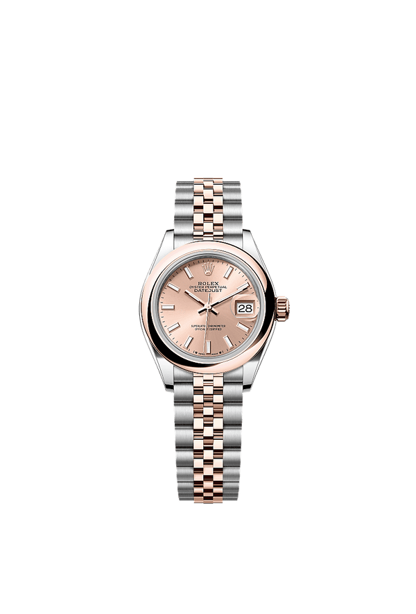 Rolex Lady-Datejust - Staal / Rosegoud - Roze wijzerplaat (279161)