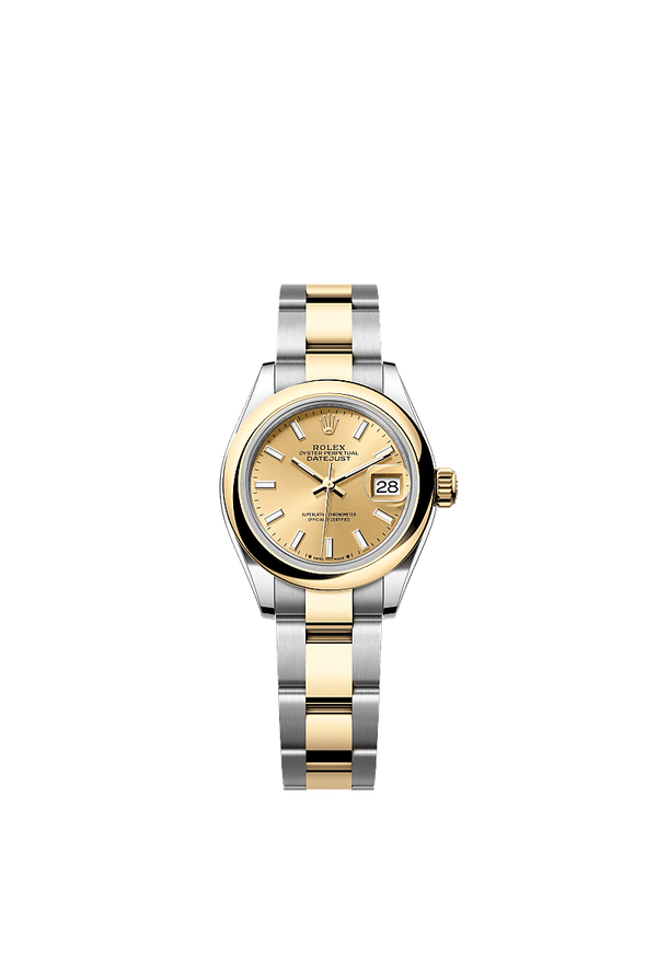 Rolex Lady-Datejust - Staal / Geelgoud - Champagne wijzerplaat (279163)