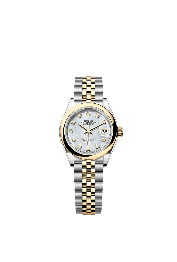 Rolex Lady-Datejust - Staal / Geelgoud - Parelmoer wijzerplaat (279163)
