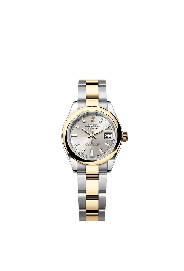 Rolex Lady-Datejust - Staal / Geelgoud - Zilver wijzerplaat (279163)