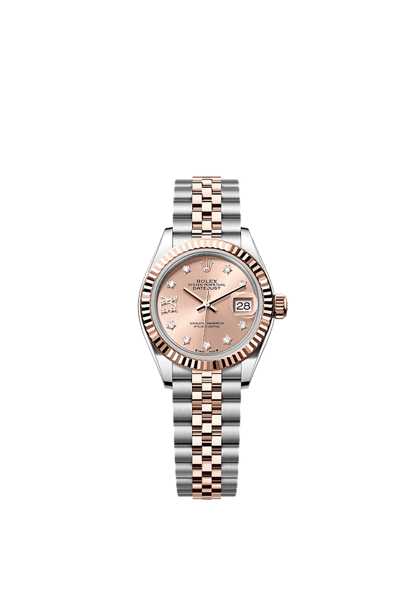 Rolex Lady-Datejust - Staal / Rosegoud - Roze wijzerplaat (279171)