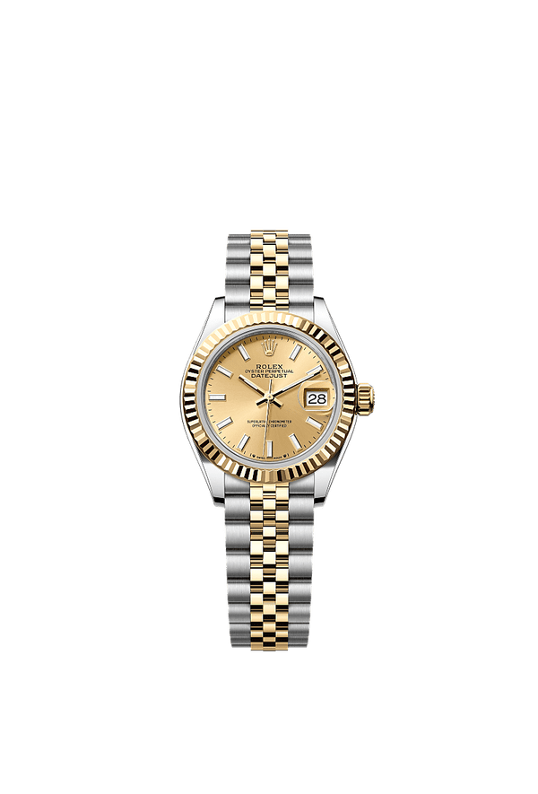 Rolex Lady-Datejust - Staal / Geelgoud - Champagne wijzerplaat (279173)