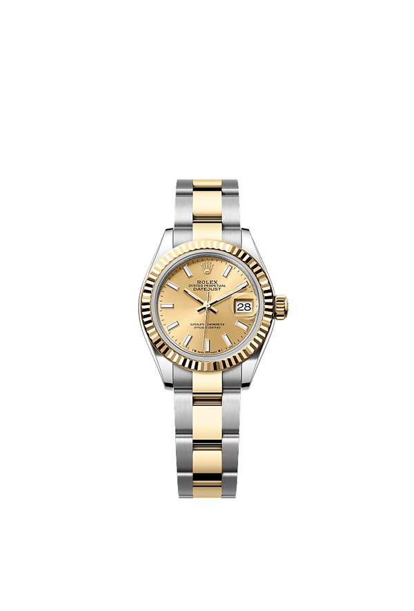 Rolex Lady-Datejust - Staal / Geelgoud - Champagne wijzerplaat (279173)