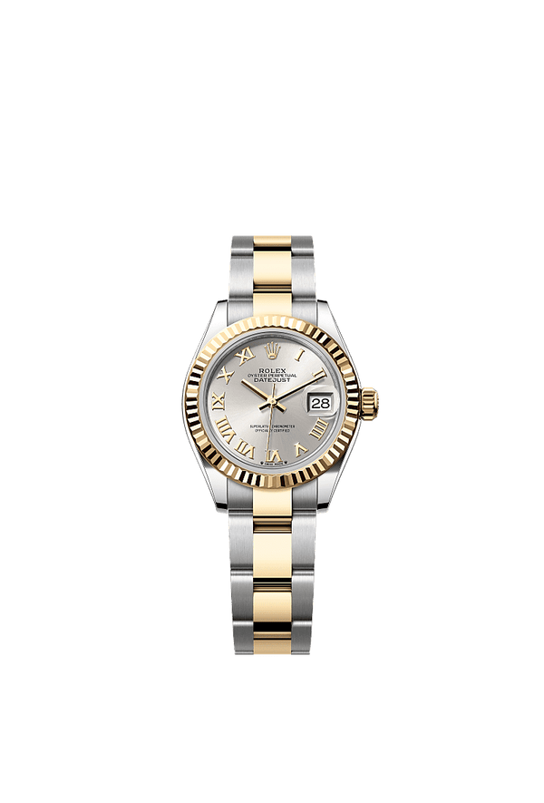 Rolex Lady-Datejust - Staal / Geelgoud - Zilver wijzerplaat (279173)