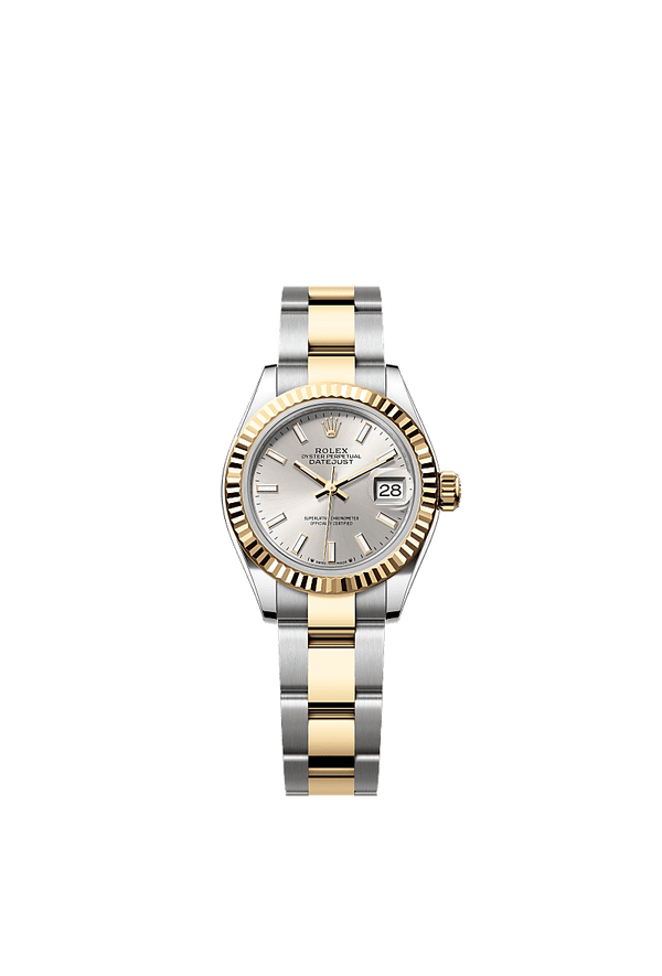 Rolex Lady-Datejust - Staal / Geelgoud - Zilver wijzerplaat (279173)