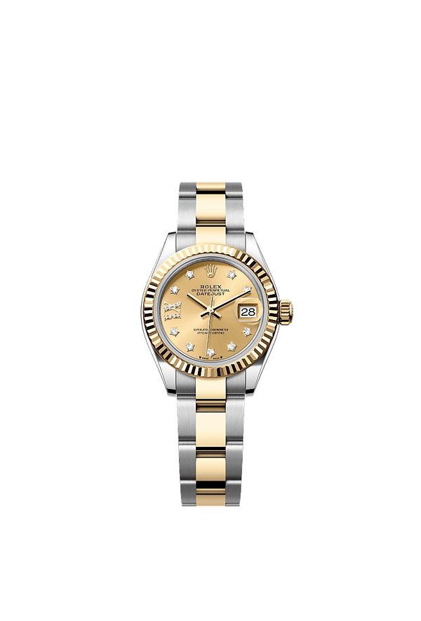Rolex Lady-Datejust - Staal / Geelgoud - Champagne wijzerplaat (279173)