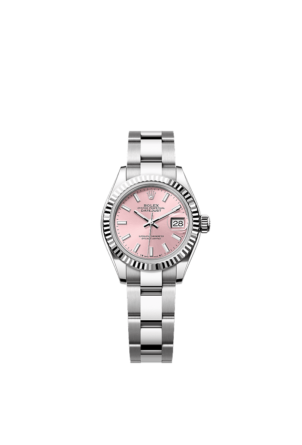 Rolex Lady-Datejust - Staal / Witgoud - Roze wijzerplaat (279174)