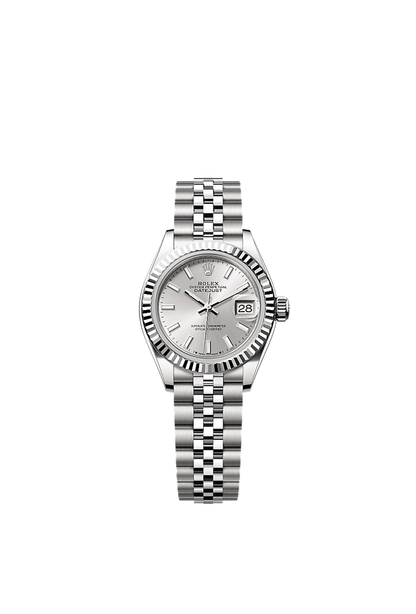 Rolex Lady-Datejust - Staal / Witgoud - Roze wijzerplaat (279174)